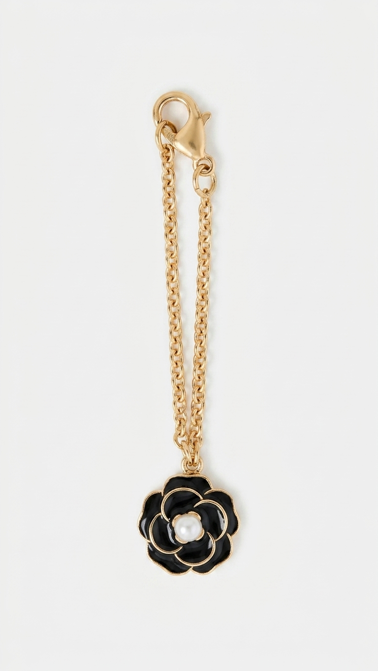 Signature Bloom Charm Black