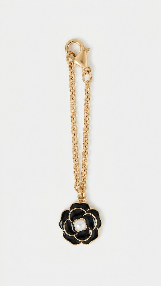 Signature Bloom Charm Black